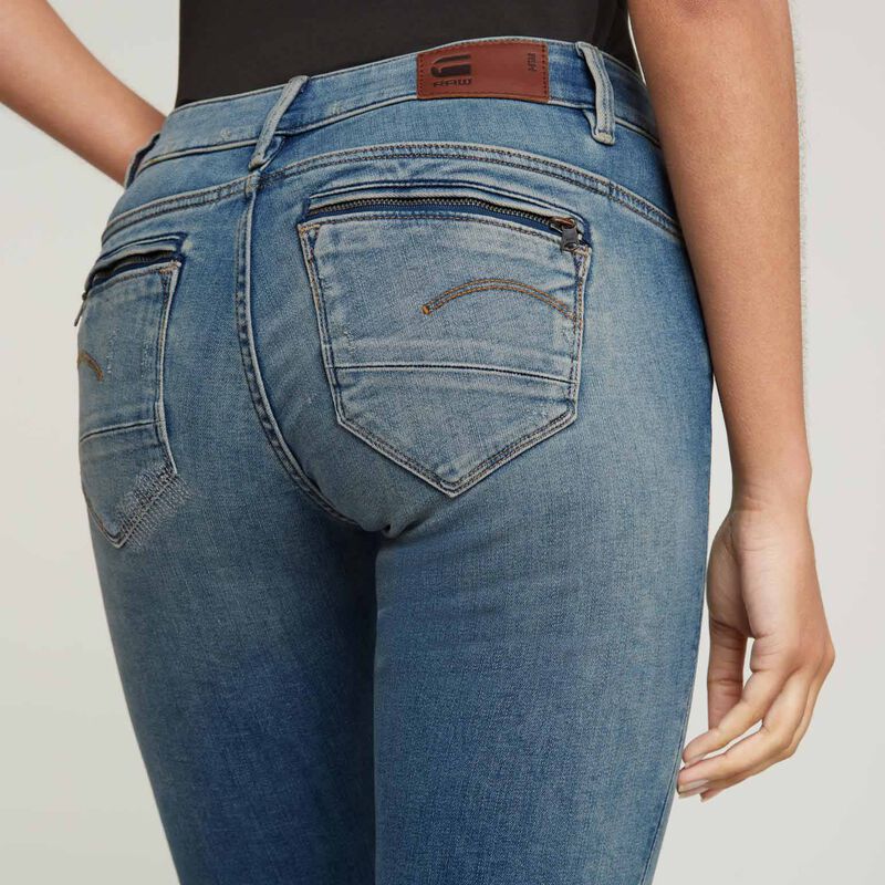 G-Star Midge Zip Mid Skinny Jeans image number 2